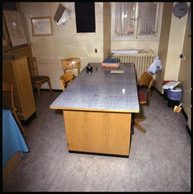 Hôpital cantonal: service d'anesthésie, bureau des anesthésistes.