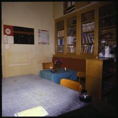 Hôpital cantonal: service d'anesthésie, bureau des anesthésistes.