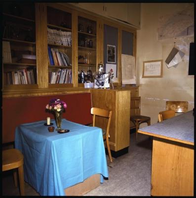 Hôpital cantonal: service d'anesthésie, bureau des anesthésistes.