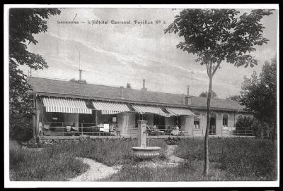 Pavillon d'isolement n°3: vue extérieure.