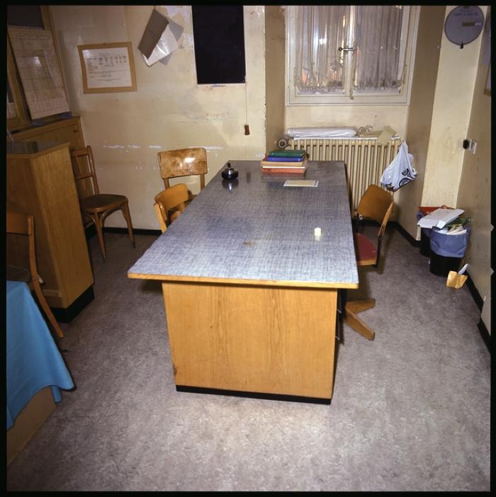 Hôpital cantonal: service d'anesthésie, bureau des anesthésistes.