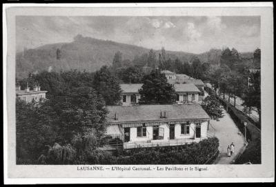 Pavillons d'isolement de l'hôpital cantonal: vue générale.