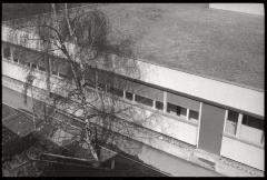 Pavillon des prématurés: vue extérieure de la façade sud.