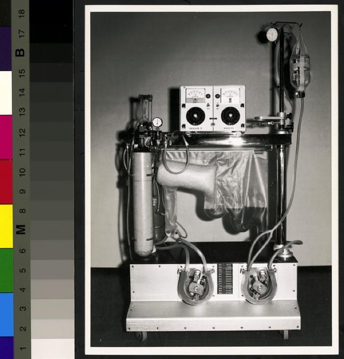 Appareil respiratoire: machine coeur-poumons.