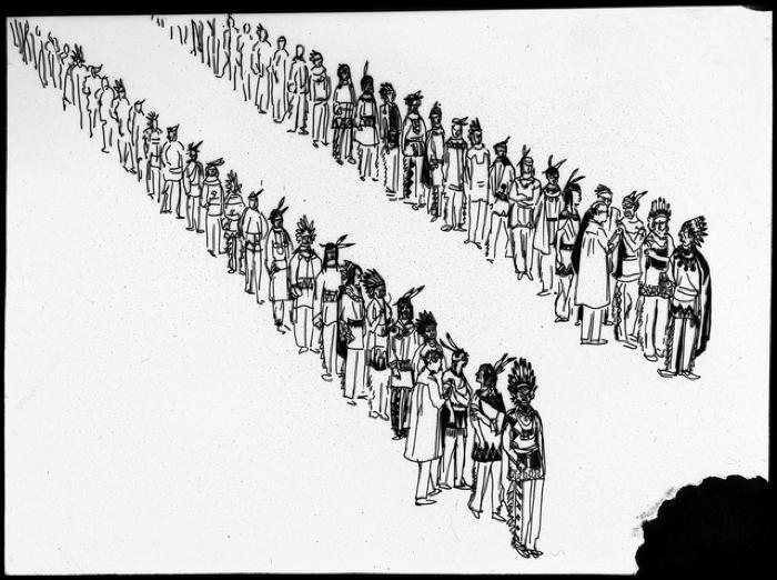 Document pédagogique dédié à l'information du public, dessin.