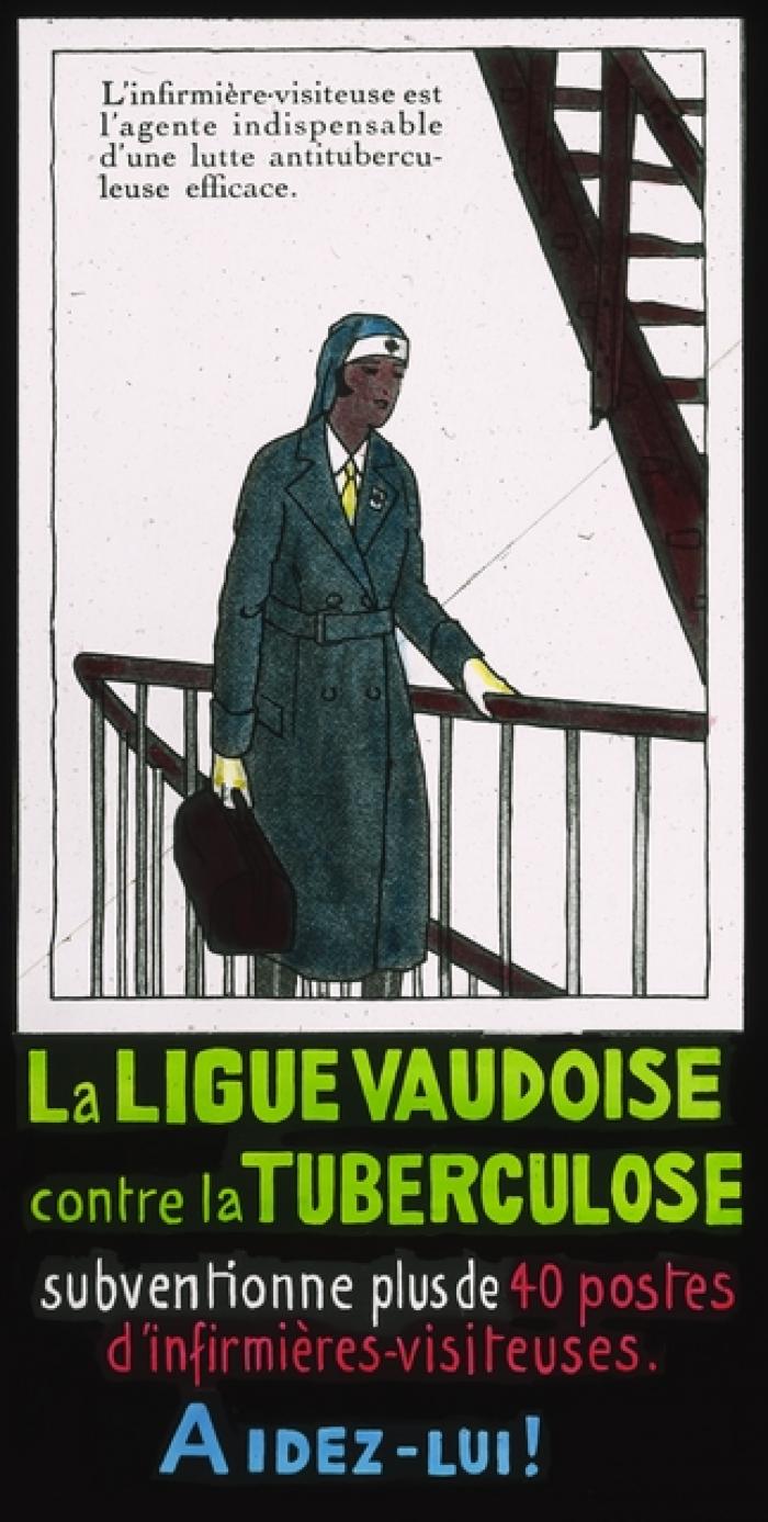 Affiche de la LVT: infirmère-visiteuse.