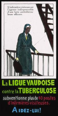 Affiche de la LVT: infirmère-visiteuse.