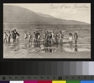 Enfants lors d'une cure d'air de la section d'Yverdon de la LVT.