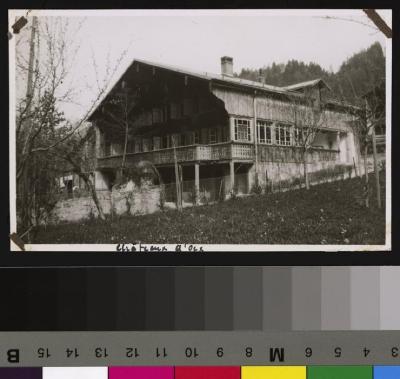 Chalet le Closelet à Château d'Oex destiné aux colonies de vacances di pays d'Enhaut.