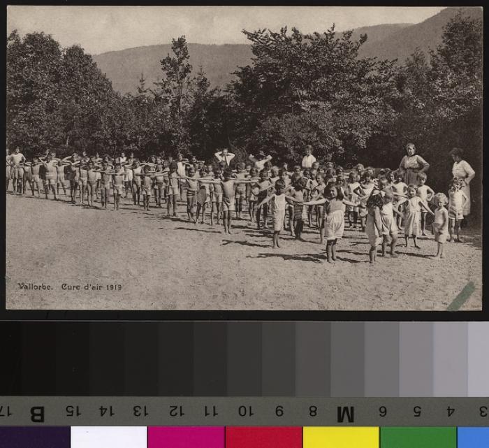 Les participants à une cure d'air à Vallorbe.
