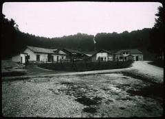Asile de Cery, vue extérieure sur le quartier des ateliers.