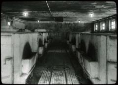 Asile de Cery, vue sur l'intérieur de l'étable à porcs.