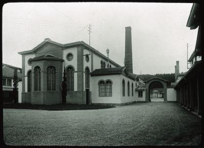 Asile de Cery, vue extérieure sur la chapelle.
