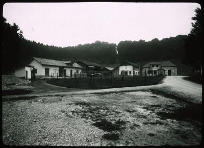 Asile de Cery, vue extérieure sur le quartier des ateliers.