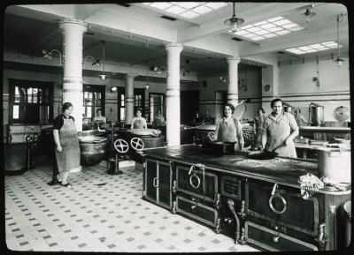 Hôpital cantonal, les cuisines.