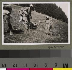 Exercice sanitaire en montagne à Saanenmöser.