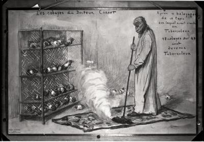 Document pédagogique dédié à l'information du public, exposition itinérante de 1914 (planche).