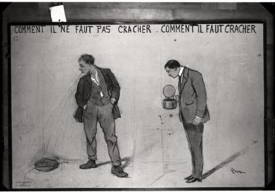 Document pédagogique dédié à l'information du public, exposition itinérante de 1914 (planche).