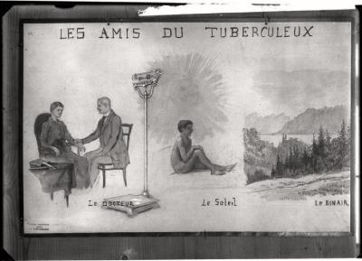 Document pédagogique dédié à l'information du public, exposition itinérante de 1914 (planche).