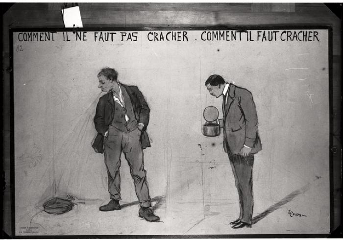 Document pédagogique dédié à l'information du public, exposition itinérante de 1914 (planche).