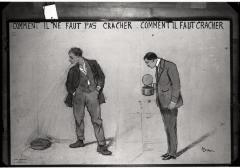 Document pédagogique dédié à l'information du public, exposition itinérante de 1914 (planche).