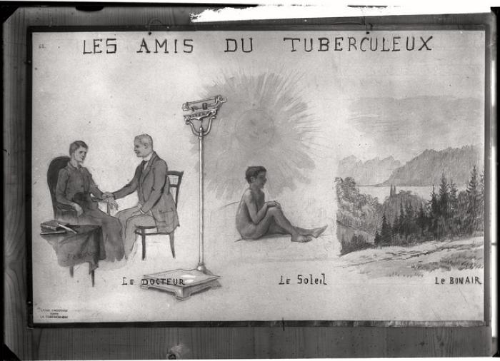 Document pédagogique dédié à l'information du public, exposition itinérante de 1914 (planche).