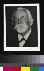 Portrait en buste du Prof. Siegfried Rabow dans âgé.