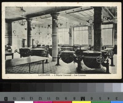 Vue sur les cuisines de l'hôpital cantonal