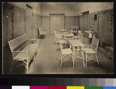 Salle d'attente de la nouvelle annexe chirurgicale de l'Hôpital cantonal.